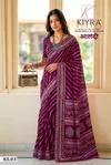 Aalandi By Kiyra Moss Chiffon With Embroidery Lace Saree